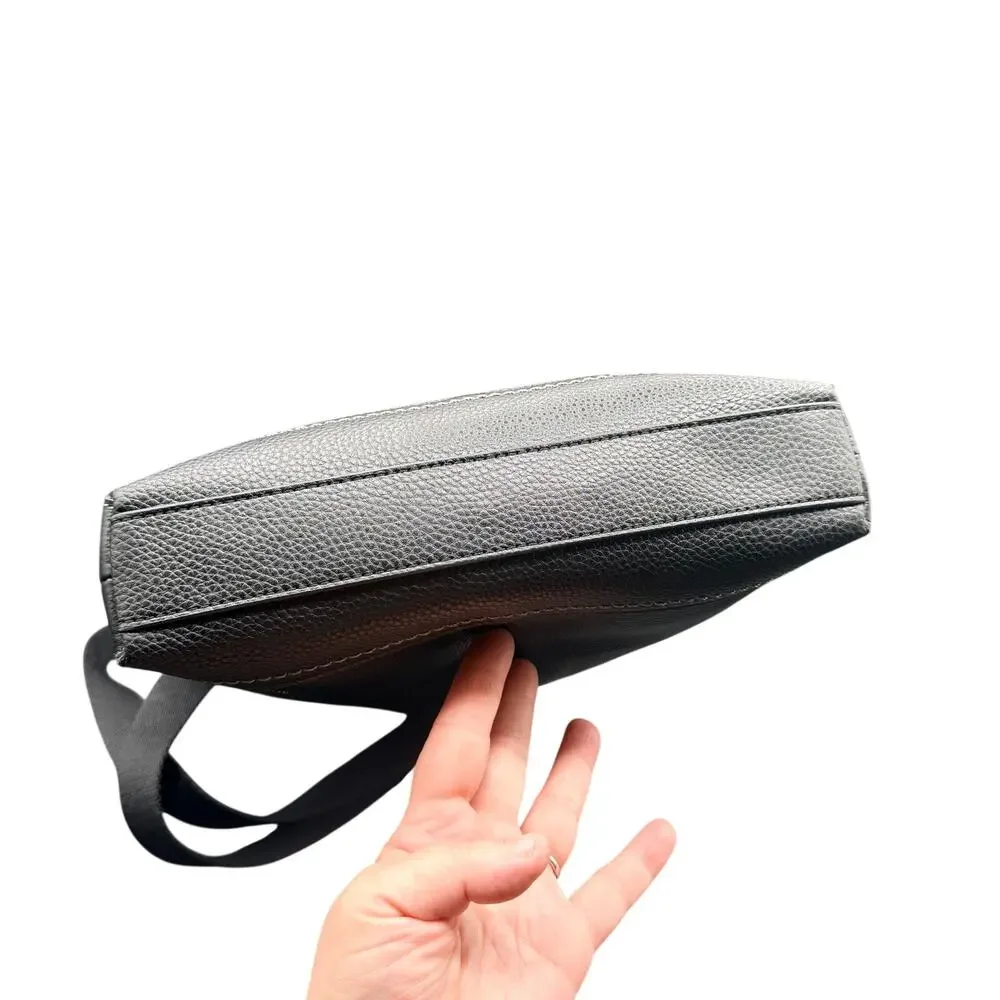 The Sak Lucia Black Pebbled Leather Crossbody Bag Near Perfect